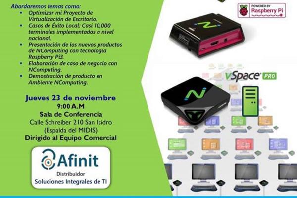 Evento: Afinit: Invitación Soluciones de Virtualización Escritorio de NComputing para Citrix y PyMEs