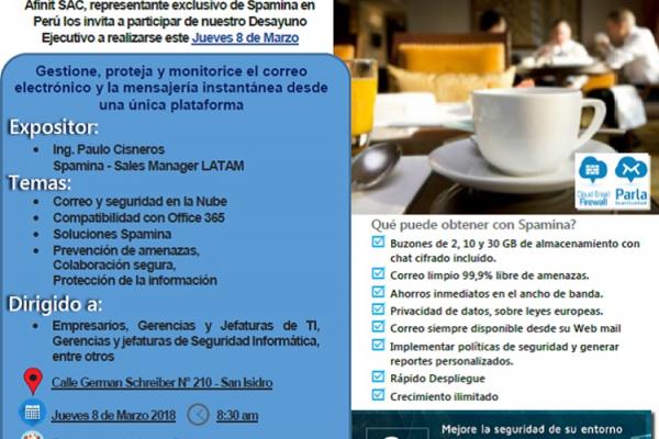 Desayuno Ejecutivo Afinit - Spamina